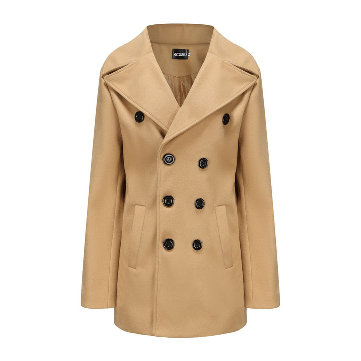 Double-breasted coat for men with high collar Amarae
