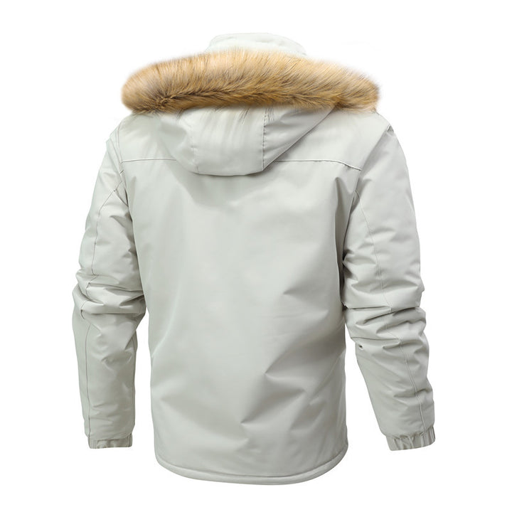 Insulated parka for men with removable hood and teddy lining Lune London