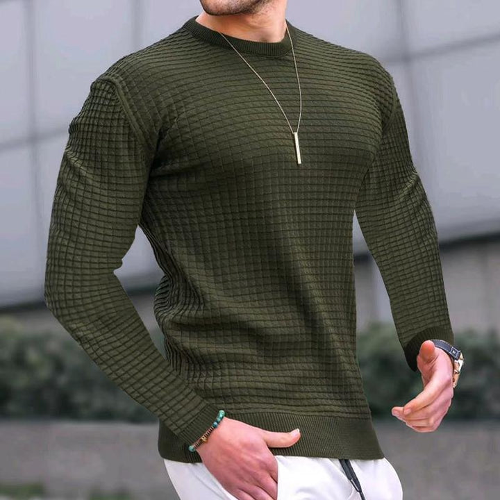 Structured long sleeve pullover for men Lune London