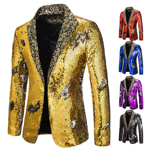 Men's Extravagant Sequin Blazer Jacket Amarae