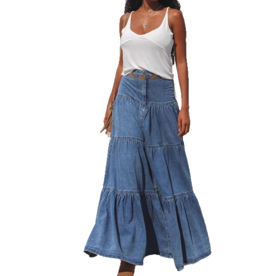 Women airy denim dress Lune London
