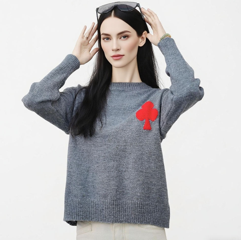 Pull tendance femme avec design appliqué Chic & Stil