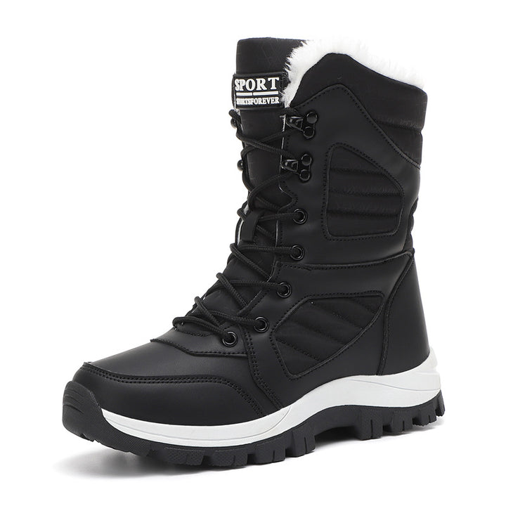 Women's insulated snow boots with faux fur lining, waterproof PU protection, and slip-resistant rubber tread sole Amarae