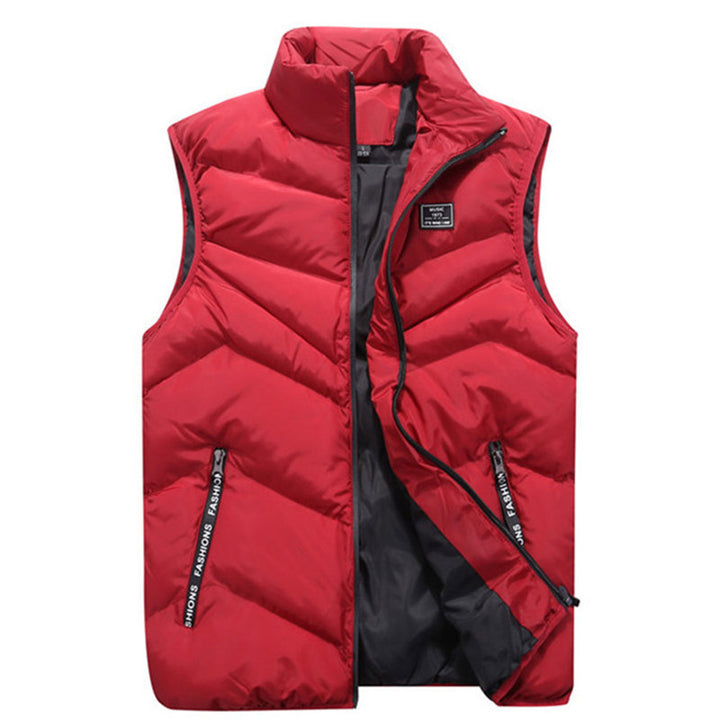 Ladies quilted gilet with high collar and zippered side pockets Amarae