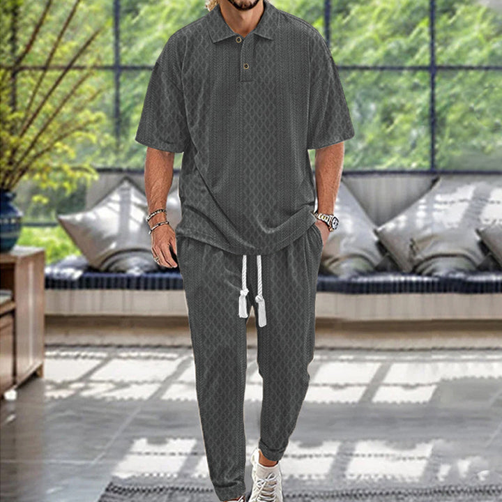 Casual tracksuit for men with modern fit and elastic waistband Lune London
