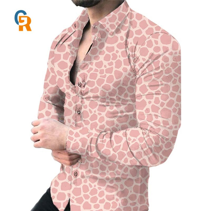 Shirt for men with a striking animal pattern Amarae