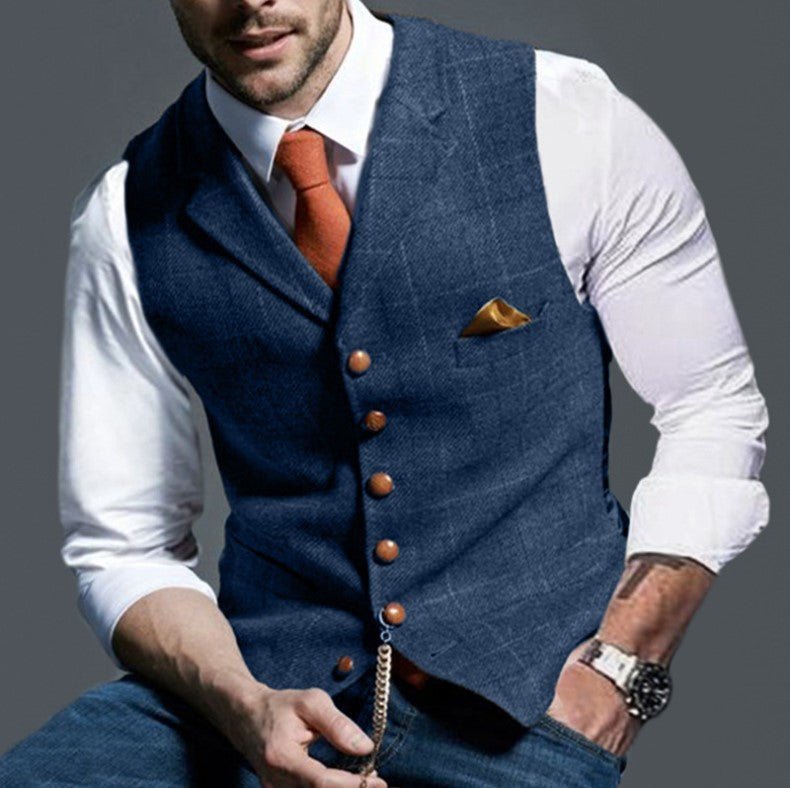 Men's stylish elegant vest in fine fabric Lune London