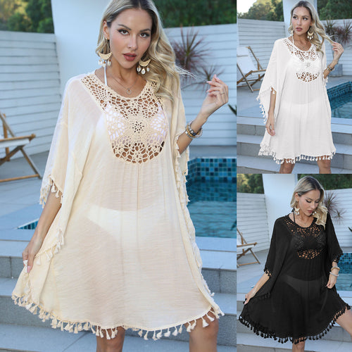 Elegant women's crochet beach cover-up Amarae