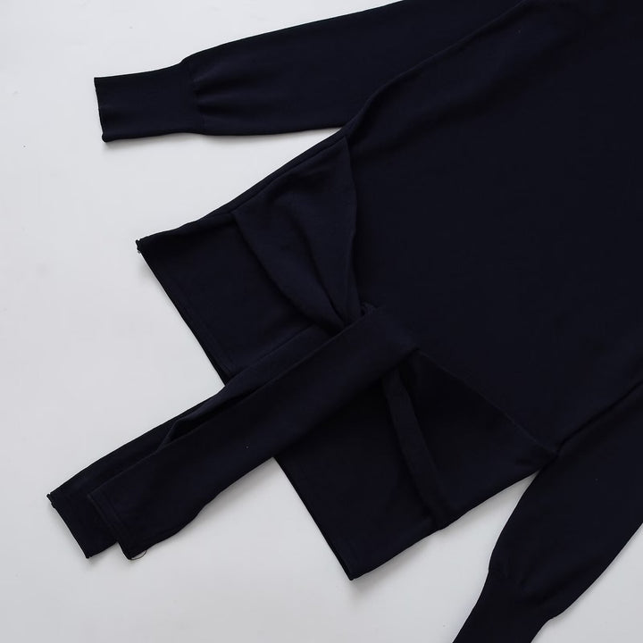 Casual long sleeve t-shirt for women with knot detail on the side Lune London