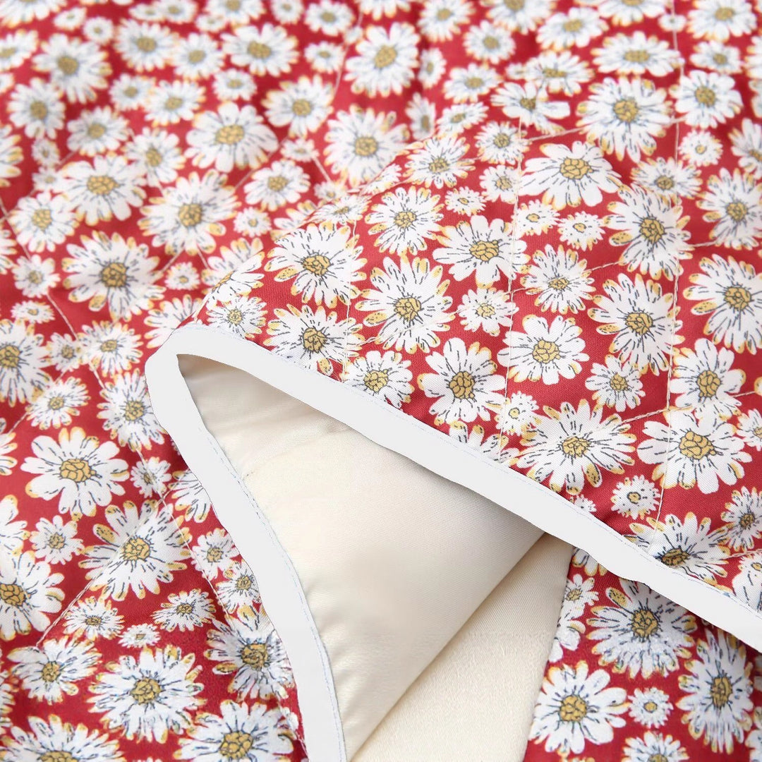 Women Floral Pattern Jacket with Practical Pockets and Elegant Collar Lune London