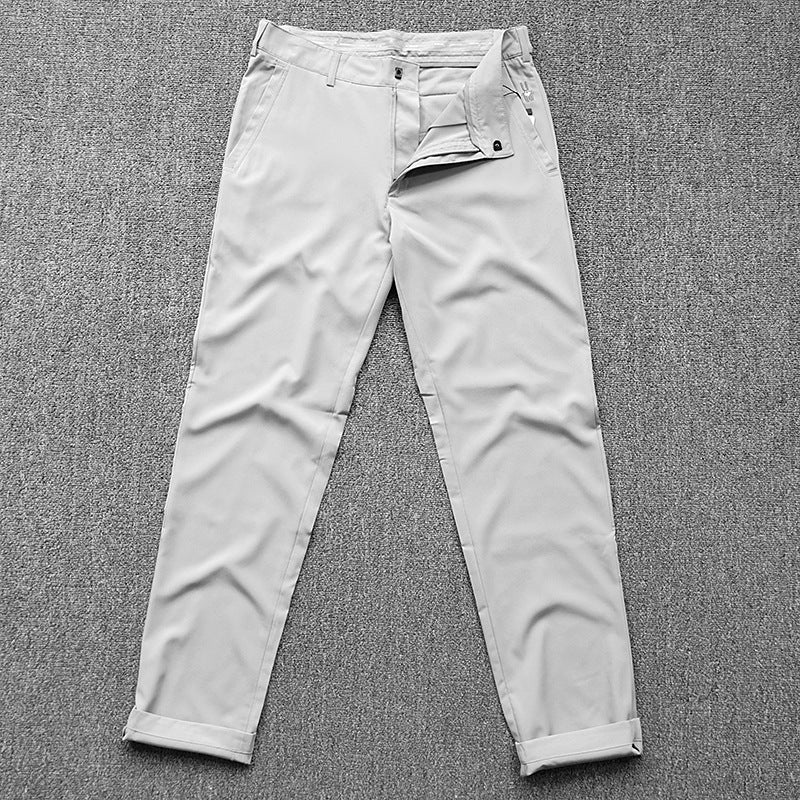 Men's chinos in a slim fit with stretch, crease, and slanted pockets Amarae