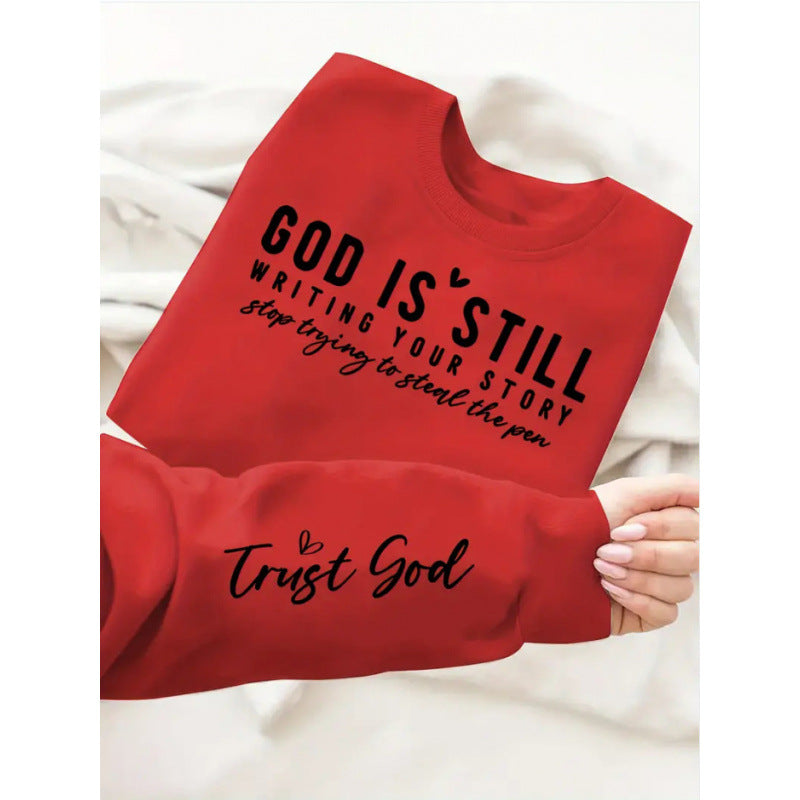 Women’s sweatshirt with inspiring lettering and soft material Lune London