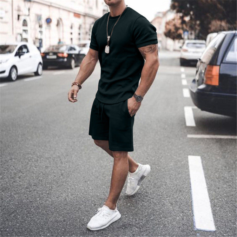Men's summer sports set with breathable t-shirt and shorts Lune London