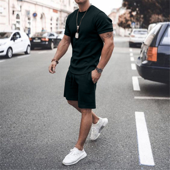 Men's summer sports set with breathable t-shirt and shorts Lune London