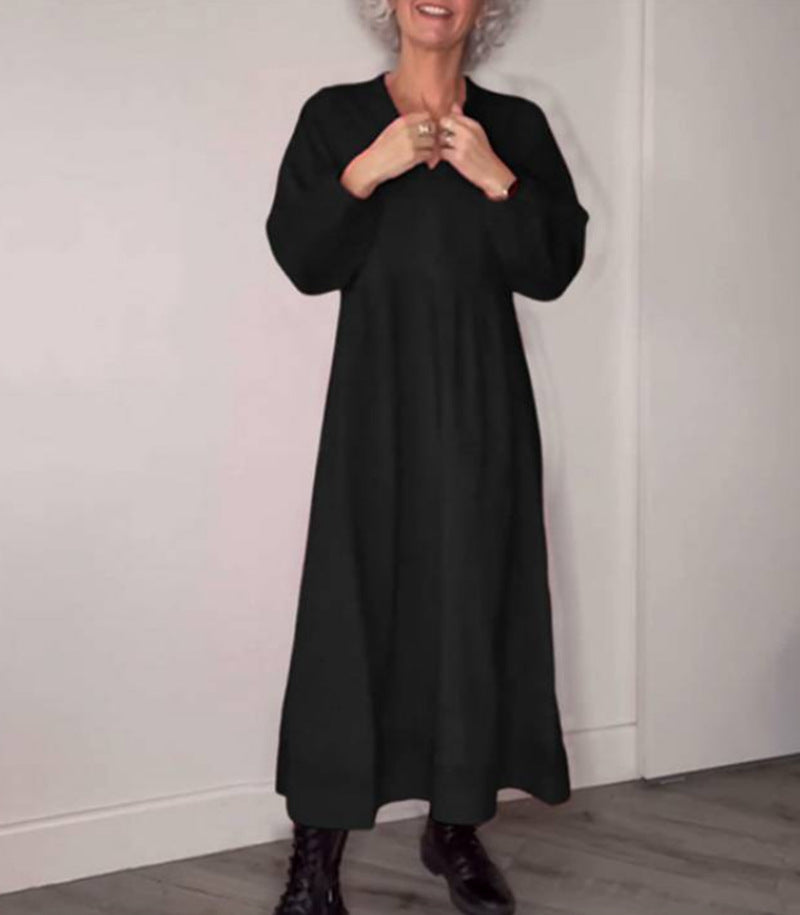 Elegant maxi dresses for women with a loose fit and long sleeves Lune London