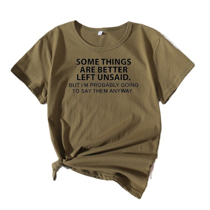Ladies Casual Explicit Quote T-shirt Lune London