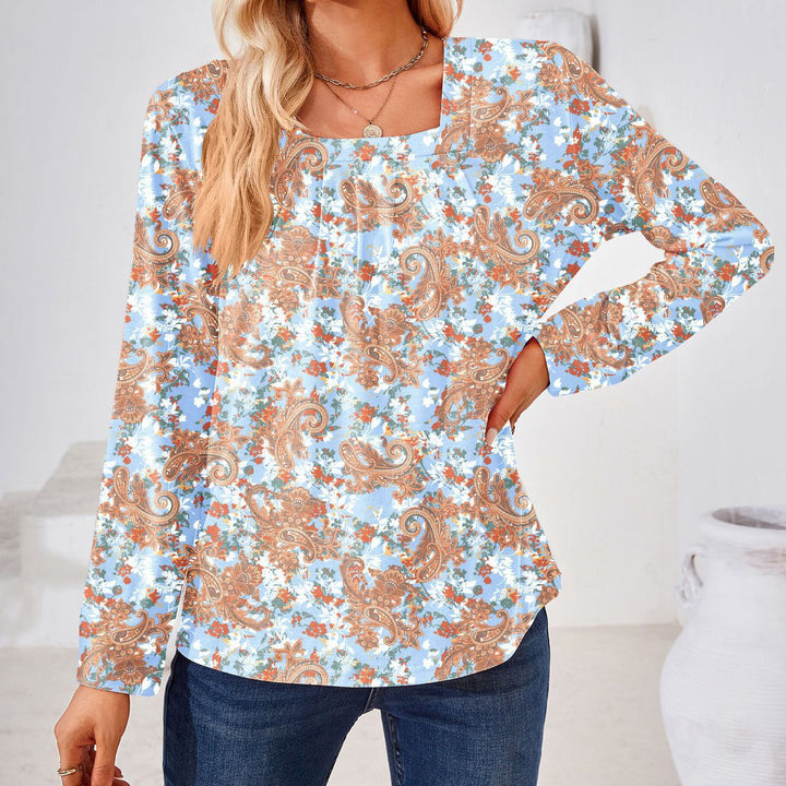 Chic Floral Print Elegant Blouse for Women