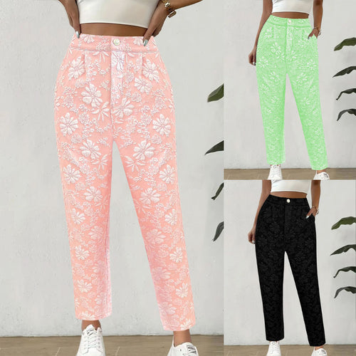 Amarae Floral Pattern Elegant Pants for Women