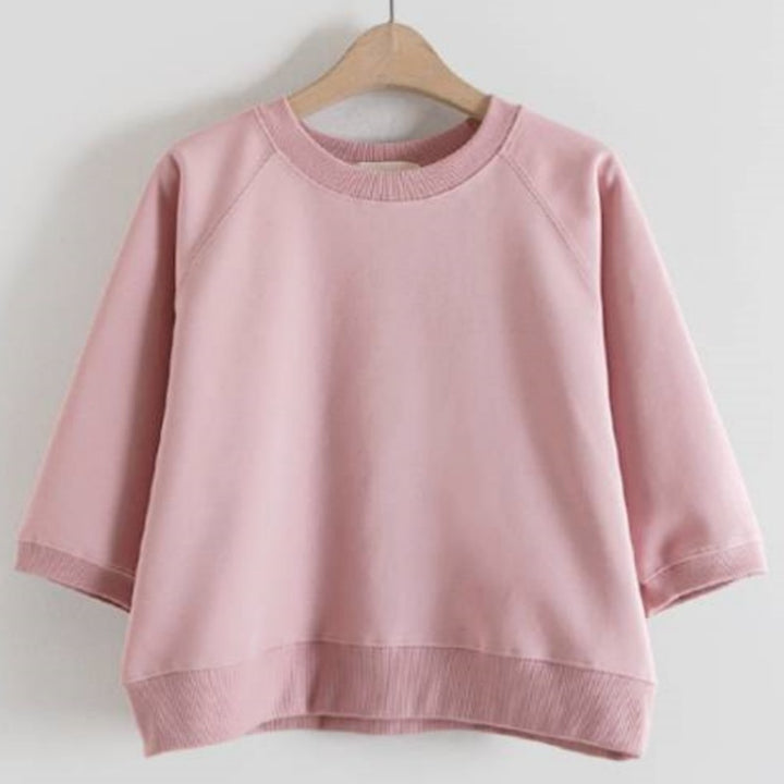 Sweatshirt décontracté pour femmes avec des manches 3/4 Chic & Stil