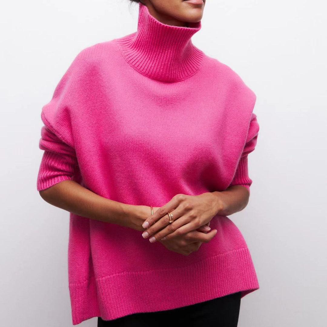 Ladies elegant turtleneck sweater with oversized cut Lune London