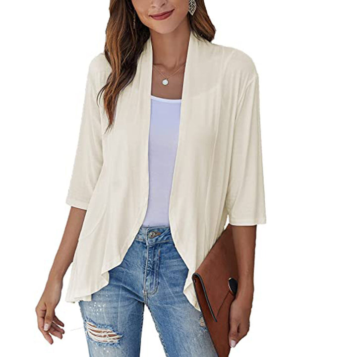 Cardigan for women with an open front design and practical pockets Lune London