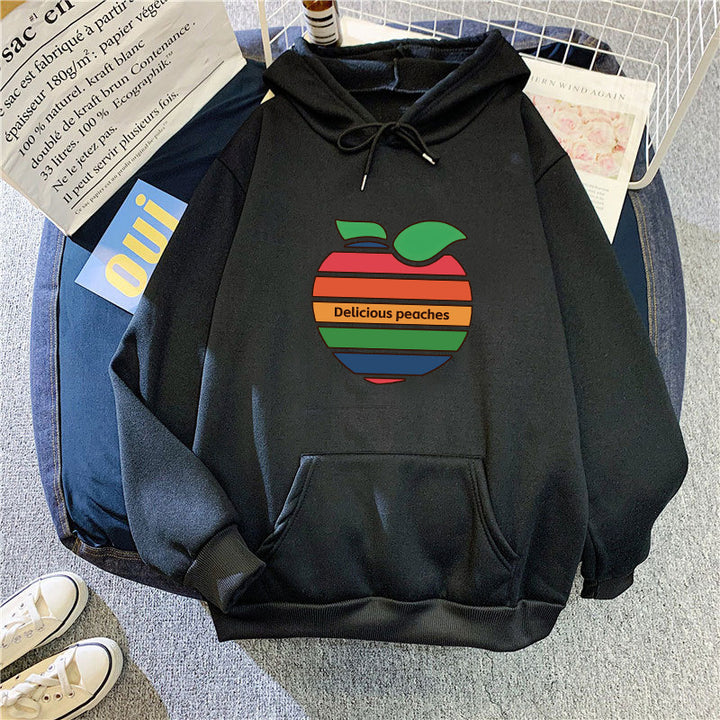 Women's hoodie with cheerful fruit motif Chic & Stil