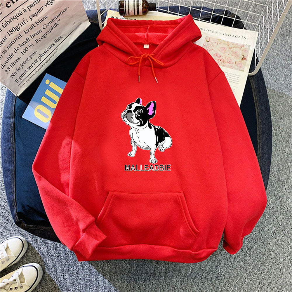 Women's hoodie with creative French Bulldog design Chic & Style