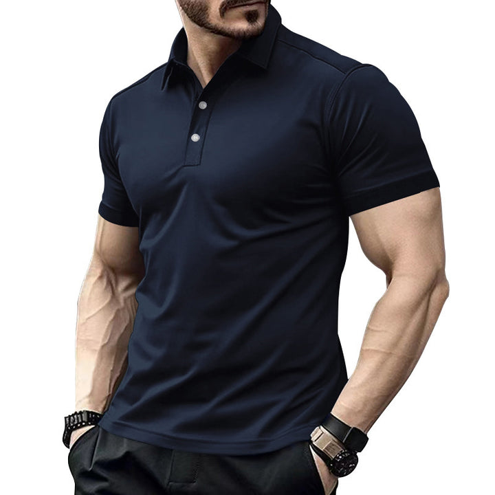 Men's high-quality short-sleeve polo with breathable technology and modern cut Lune London