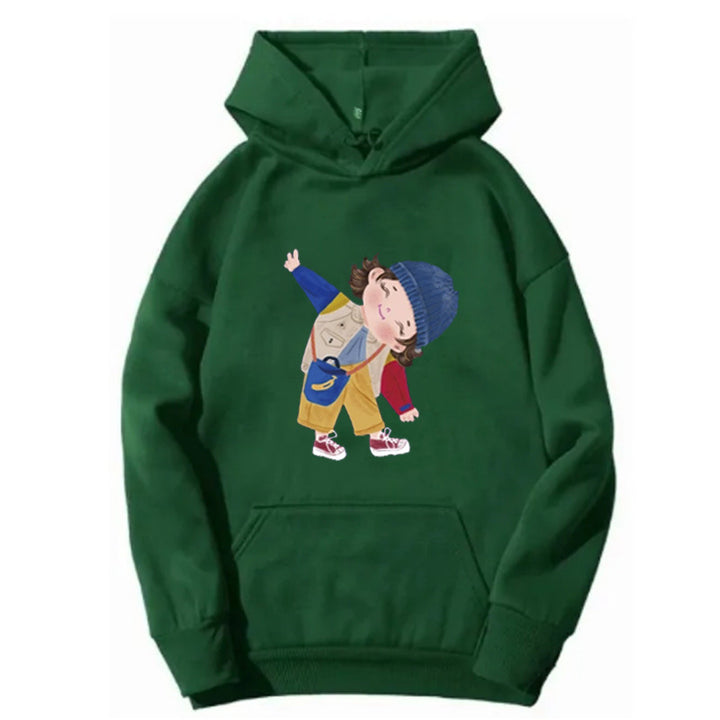 Ladies hoodie with playful children's design Chic & Stil