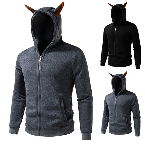 Men's zip up comfortable hooded sweatshirt Amarae