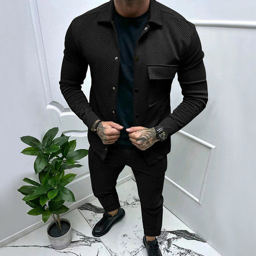 Casual jogging set for men with elastic waist and structured design Amarae