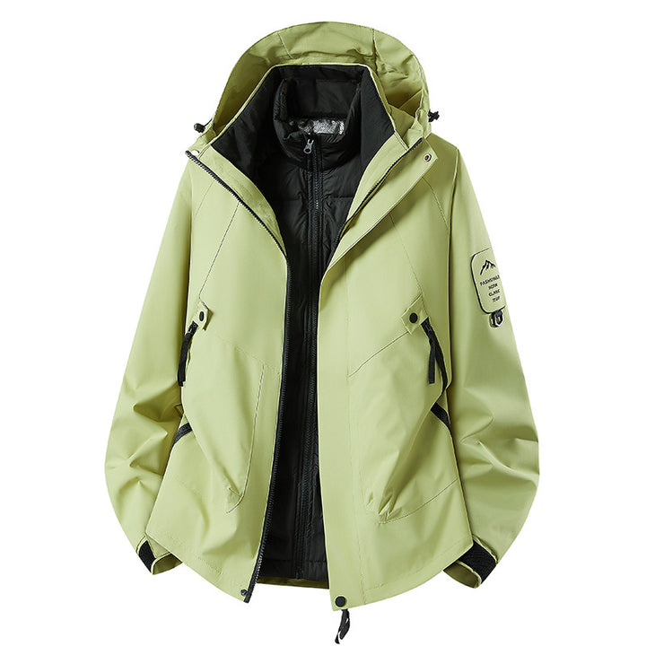 Men's Two-in-One Weather Protection Jacket with Removable Padded Vest and Adjustable Hood Amarae