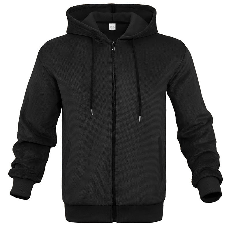 Men's technical Zip-Hoodie with breathable fabric and side pockets Lune London