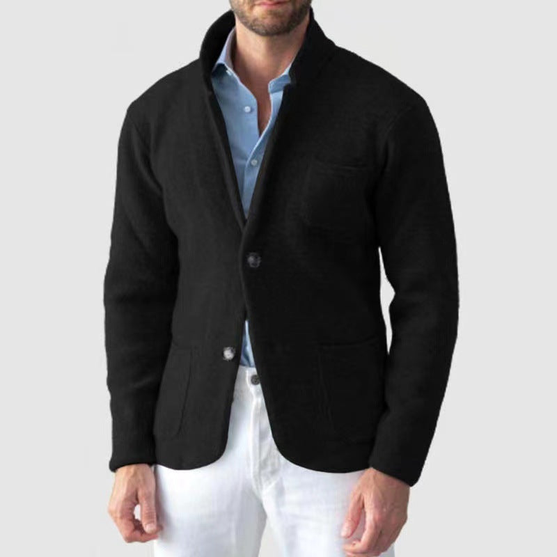 Men's Knitted Blazer with An Elegant Look and Practical Pockets Lune London