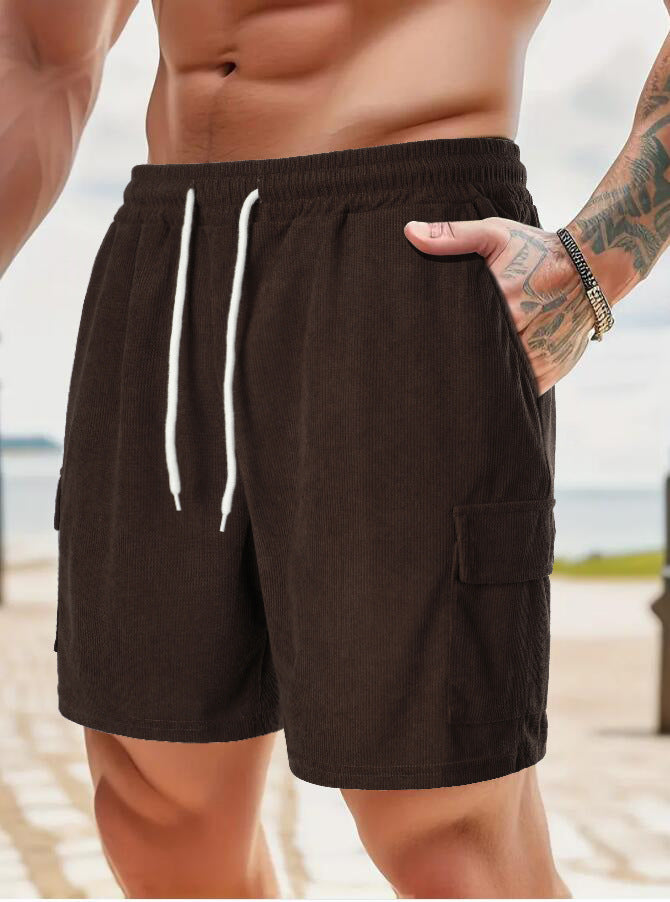 Casual men's pants with practical side pockets and elastic waistband Lune London