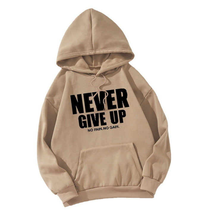 Women's hoodie with motivating lettering Chic & Stil 1772613019
