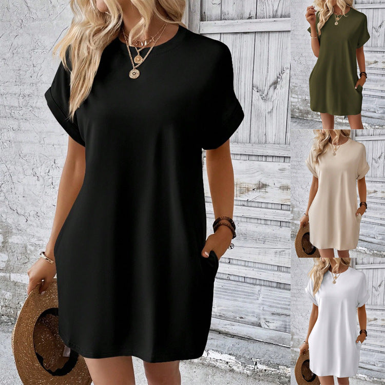 Short sleeve summer dress for women with pockets Lune London