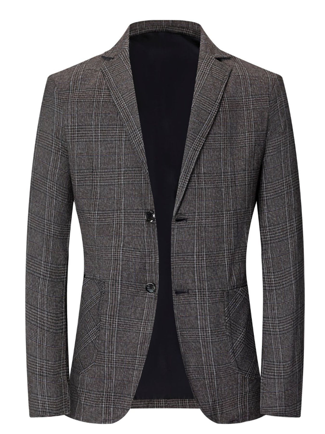 Trendy slim-fit checkered blazer for men Lune London