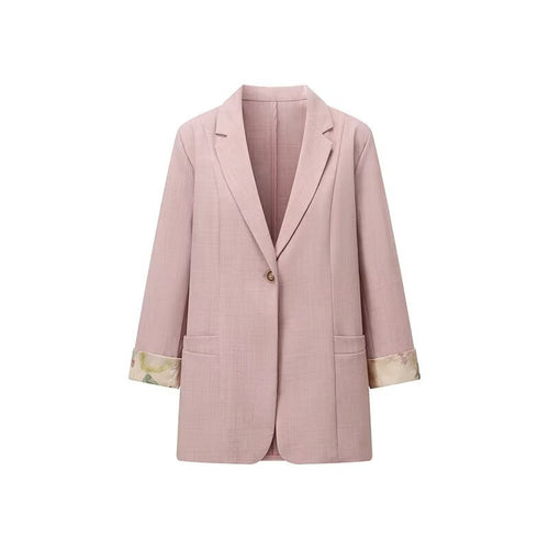 Veste blazer élégante pour femmes avec doublure florale Chic & Stil