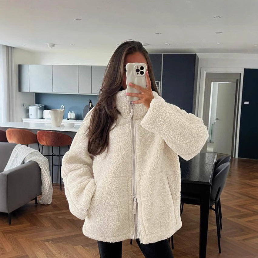 Ladies Cozy Fleece Jacket Lune London
