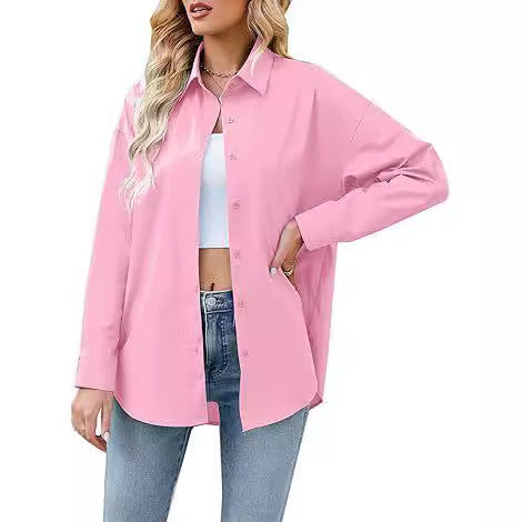 Loose women's blouse with buttoned front and elegant cut Amarae
