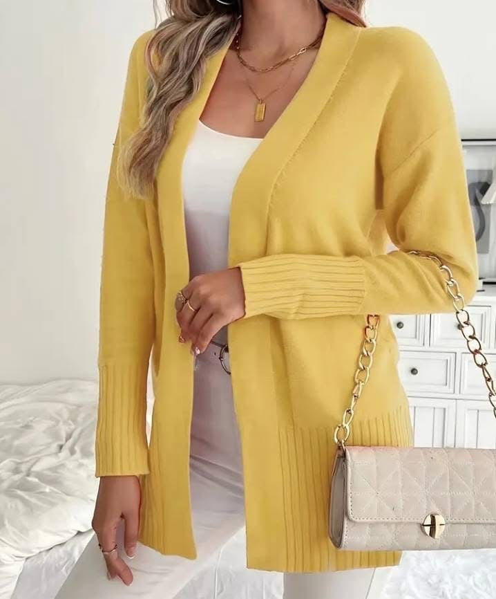 Trendy knit jacket for women with DM design and a high level of wearing comfort Lune London