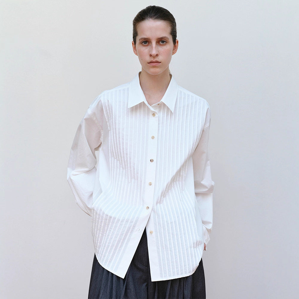 Chemisier léger pour femmes avec design texturé Chic & Stil