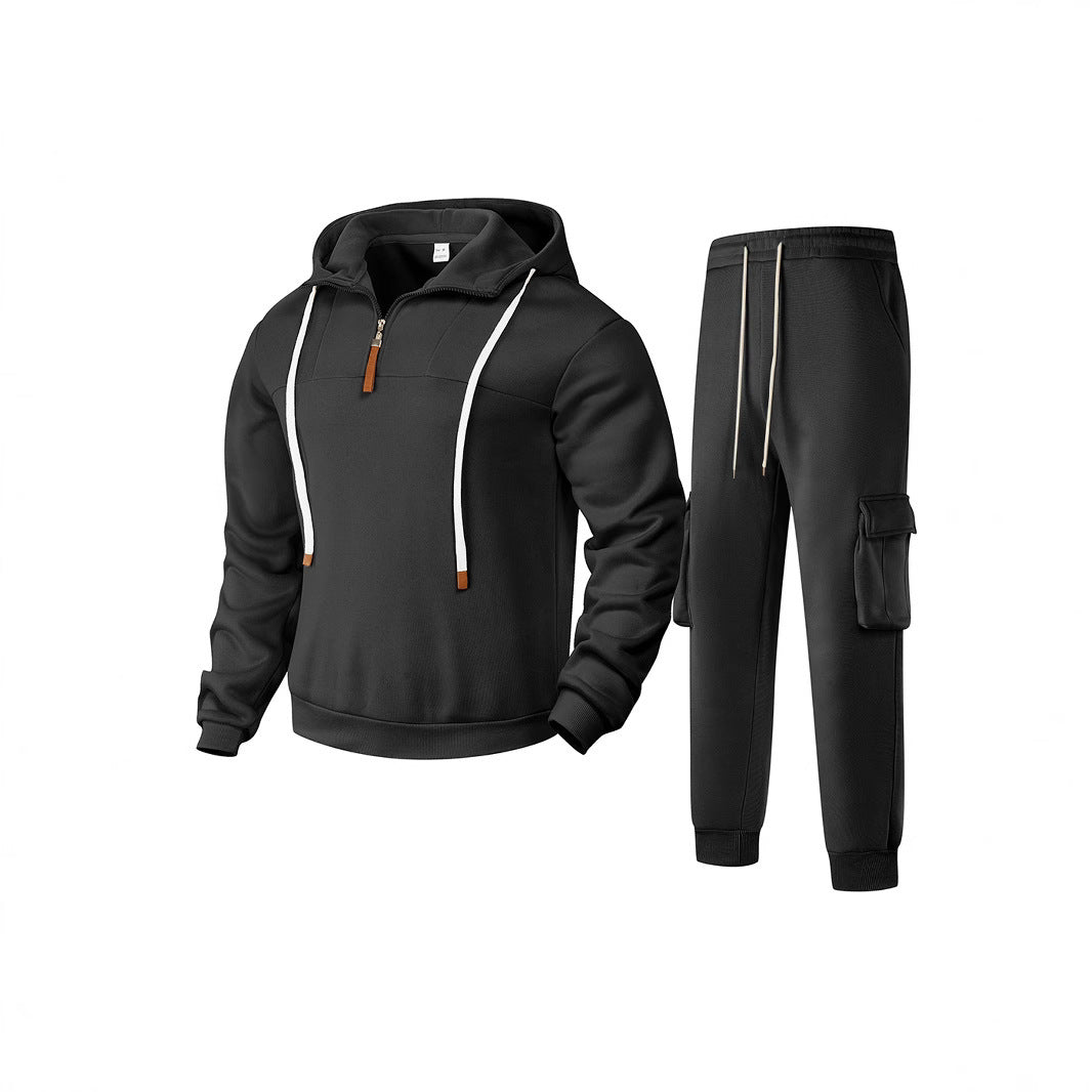 Men's Sporty Tracksuit with Modern Zipper and Practical Pockets Lune London