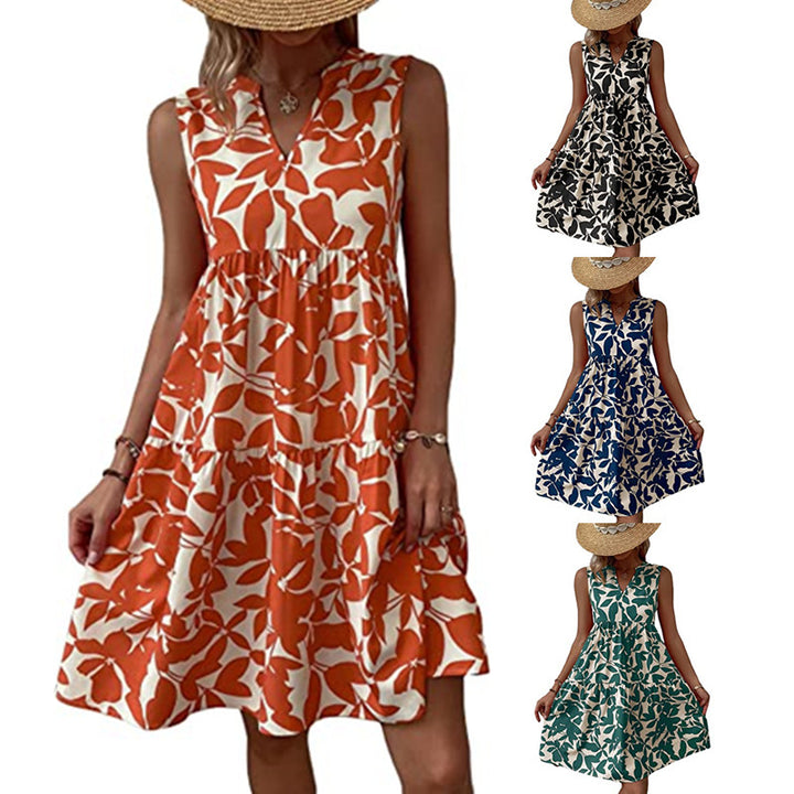 A-line layered flare dress for women Lune London