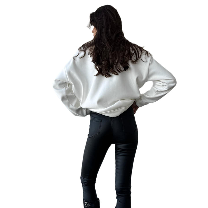 Casual sweater for women with creative mountain pattern and comfortable fit Lune London