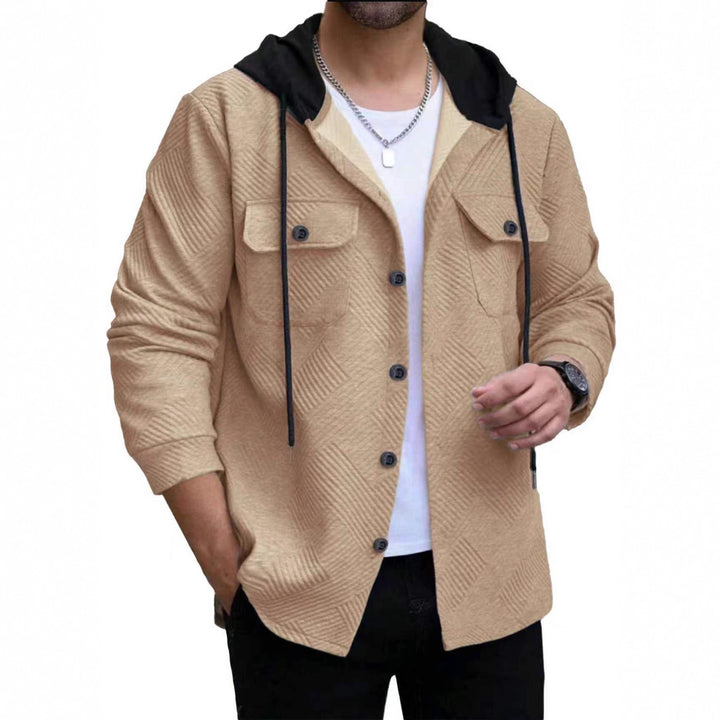 Casual shirt jacket for men with hood function and practical pockets Lune London