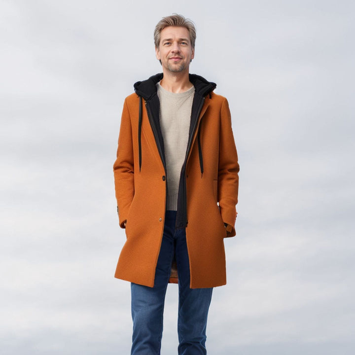 Women's Fashionable Transitional Coat with Removable Hood and Practical Pockets Lune London