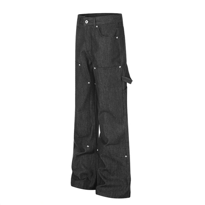 Women's wide carpenter jeans in palazzo cut with nail/hammer loop and reinforced knee sections Amarae