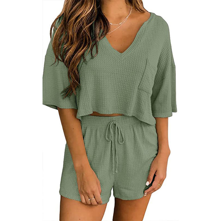 Lune London Women's Waffle Knit Loungewear Set